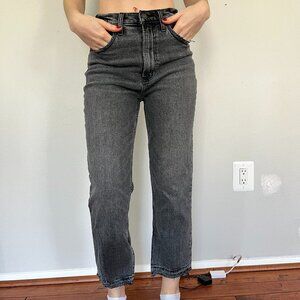 Ankle straight ultra high rise jeans